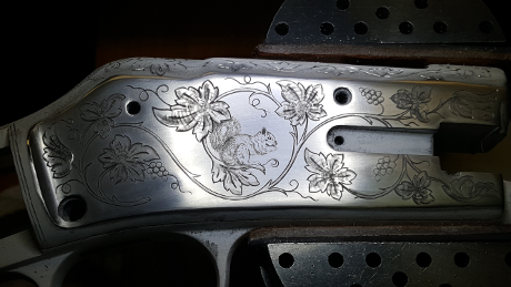 Lightning Frame in Engraving Vise